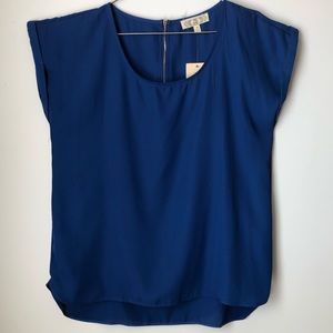 Pink Rose, Royal Blue , Blouse